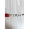 Ceinture rouge avec accessoire en cercles et en strass