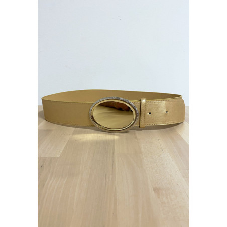 Ceinture doré avec boucle miroir