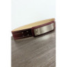 Ceinture bordeaux avec longue boucle rectangulaire