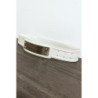 Ceinture blanche avec longue boucle rectangulaire