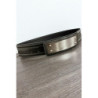 Ceinture noir avec longue boucle rectangulaire