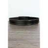 Ceinture noir avec longue boucle rectangulaire