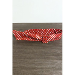 Ceinture en simili rouge à poids blanc