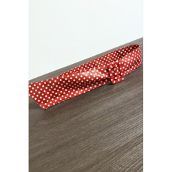 Ceinture en simili rouge à poids blanc