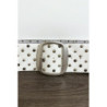Ceinture en simili blanche cloutés avec boucle argenté