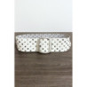 Ceinture en simili blanche cloutés avec boucle argenté