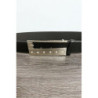 Ceinture en simili noir avec strass sur la boucle