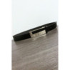 Ceinture en simili noir avec strass sur la boucle