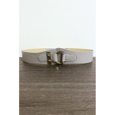 Ceinture grise avec forme ovale