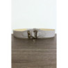 Ceinture grise avec forme ovale