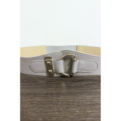 Ceinture grise avec forme ovale