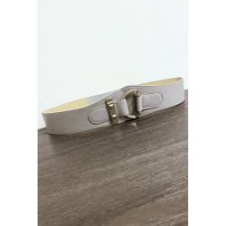Ceinture grise avec forme ovale