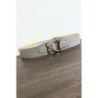 Ceinture grise avec forme ovale