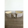 Ceinture grise avec forme ovale