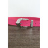 Ceinture femme en fuchsia avec joli boucle en métal CE606