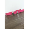 Ceinture femme en fuchsia avec joli boucle en métal CE606