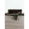 Ceinture marron en simili avec tresse