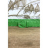 Ceinture tressé en simili vert
