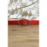 Ceinture rouge en simili avec jolie boucle argenté