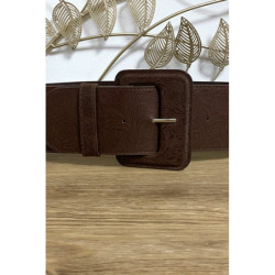Grosse ceinture marron avec joli motif
