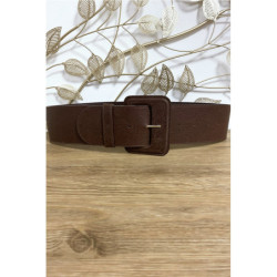 Grosse ceinture marron avec joli motif