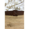 Grosse ceinture marron avec joli motif