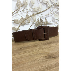 Grosse ceinture marron avec joli motif