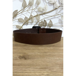 Grosse ceinture marron avec joli motif