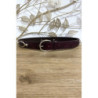 Ceinture Violet en simili avec accessoires cercles à la taille