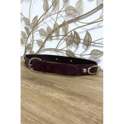 Ceinture Violet en simili avec accessoires cercles à la taille