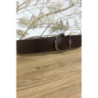 Grosse ceinture marron en simili avec jolie boucle