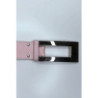Ceinture rose avec boucle argenté