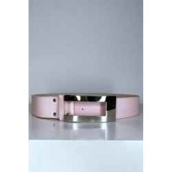 Ceinture rose avec boucle argenté