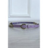 Ceinture parme avec accessoire argenté