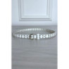 Fine ceinture blanche en simili clouté