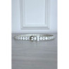 Fine ceinture blanche en simili clouté