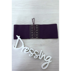 Ceinture de taille violette avec lacet au dos