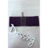 Ceinture de taille violette avec lacet au dos