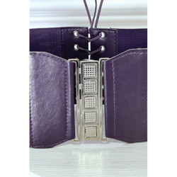 Ceinture de taille violette avec lacet au dos