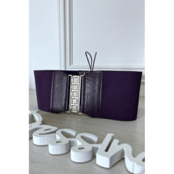Ceinture de taille violette avec lacet au dos