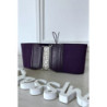 Ceinture de taille violette avec lacet au dos