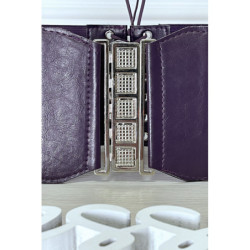 Ceinture de taille violette avec lacet au dos
