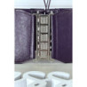 Ceinture de taille violette avec lacet au dos