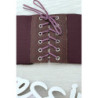 Ceinture de taille bordeaux avec lacet au dos