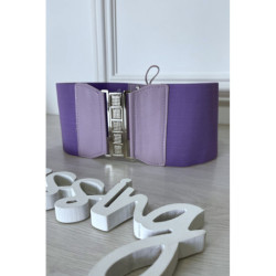 Ceinture de taille lila avec lacet au dos