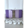 Ceinture de taille lila avec lacet au dos