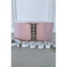 Ceinture de taille rose avec lacet au dos
