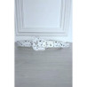 Ceinture en simili blanche à imprimé étoiles