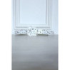 Ceinture en simili blanche à imprimé étoiles