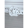 Ceinture en simili blanche à imprimé étoiles